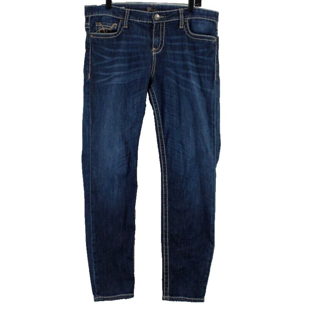 Kut from the Kloth‎ Ursula Ankle Skinny Jeans Dark Wash Women's Size 12